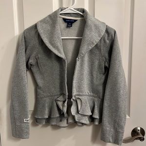 Ralph Lauren peplum fleece cardigan